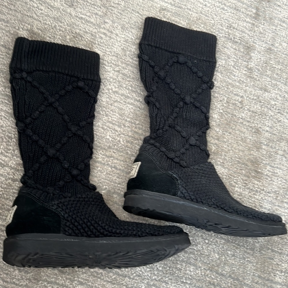 Ugg Black Knit Boots